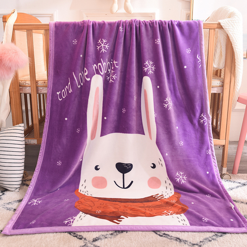 보라색 토끼 100*140cm