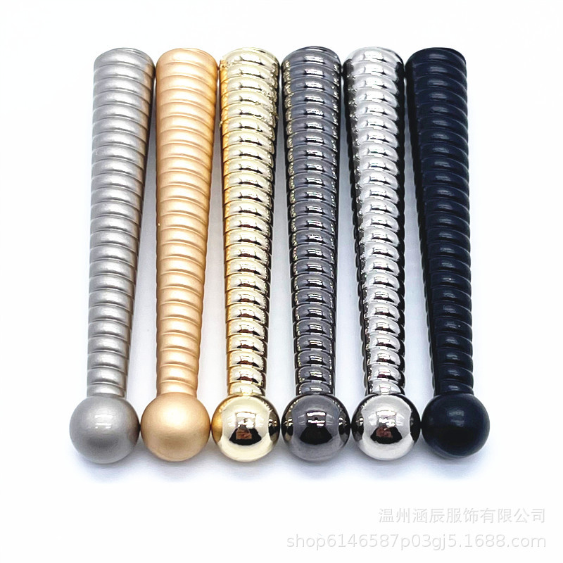 50mm金属绳头diy帽绳带麻绳裤腰带绳子吊坠吊钟绳头抽绳尾夹配件