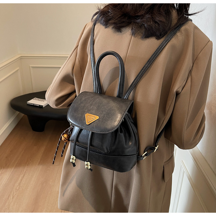This is a new, stylish, mini, lightweight and cute shopping backpack for girls in the autumn of 2024 undefined