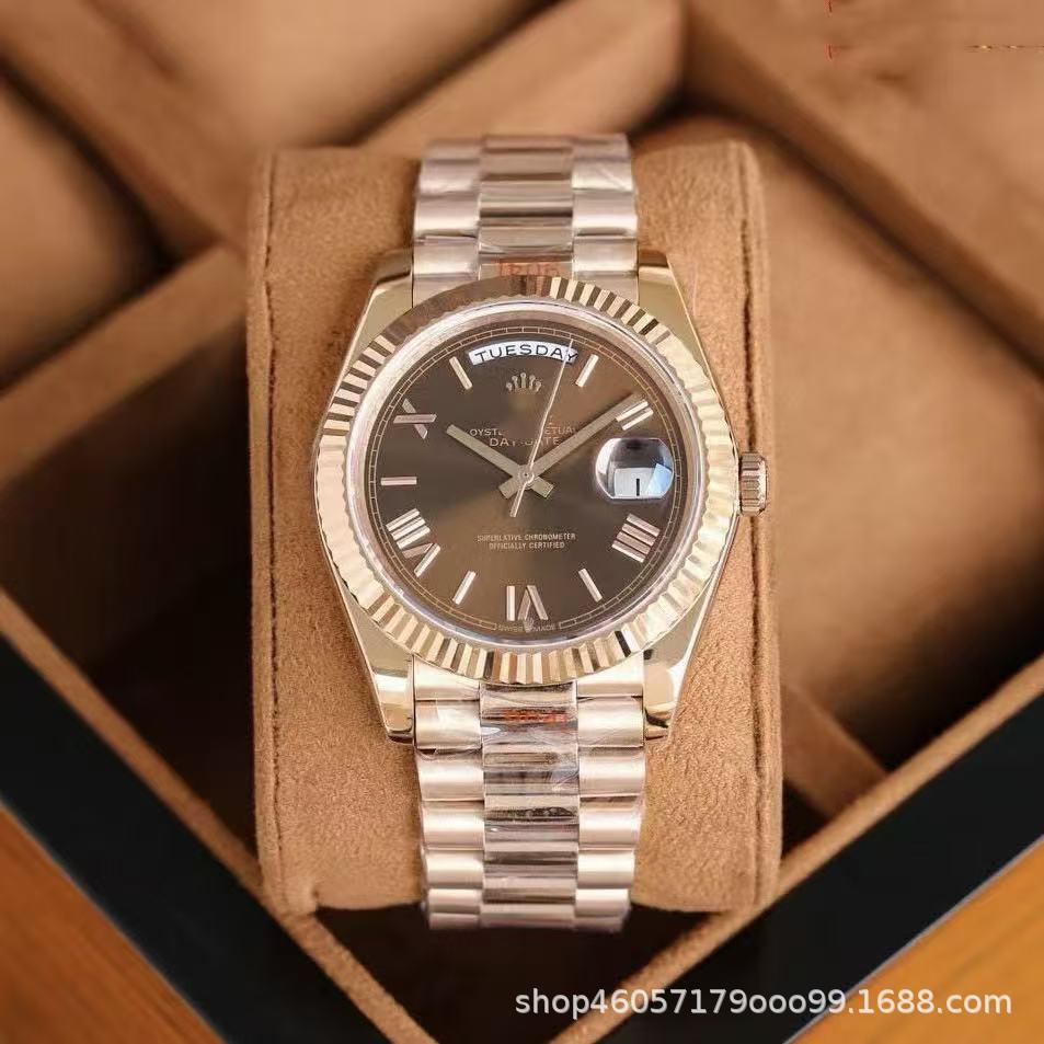 Comercio exterior explotador fábrica de mano de obra directa venta al por mayor rápido wishing europeas y estadounidenses hombres mano de obra doble reloj de correa de acero