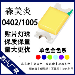 0402 patch lamp beads highlight white blue red emerald green yellow purple orange ice blue pink purple full color LED