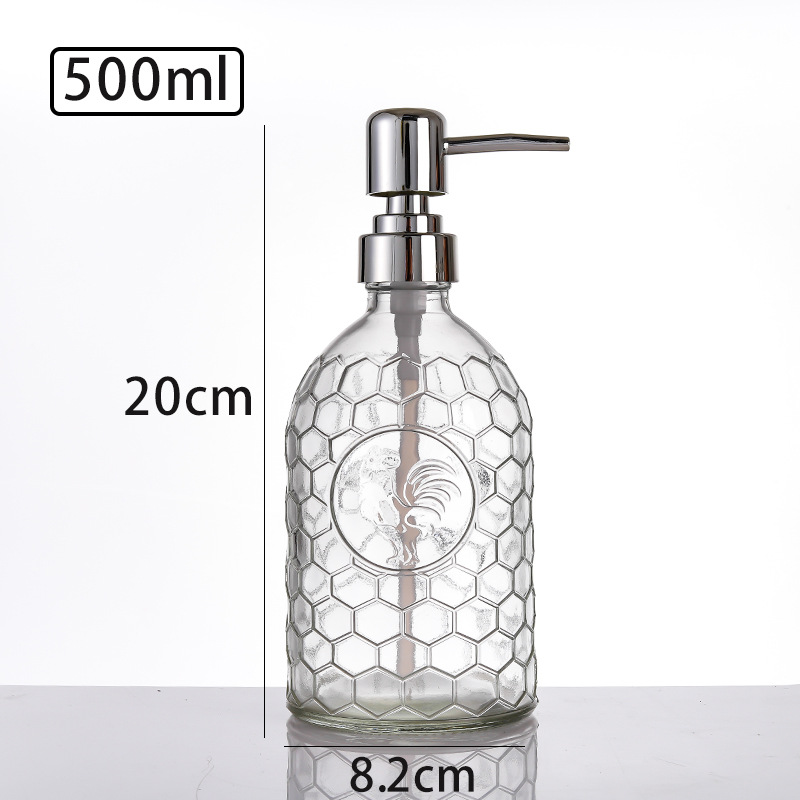 500ml; 투명 수탉 돈; 유리