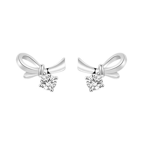 Korean sweet bow niche design light luxury earrings for women 2024 new winter fashion matching earrings