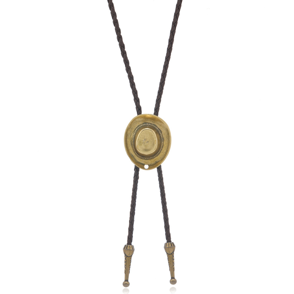 30g Weight Zinc Alloy Pendant Material Necklace Classification Leather Rope Chain Material 1 Piece Quantity Casual Occasion rope, Zinc alloy Material hat Pattern Unisex Gender Retro, Punk Style Retro Punk Hat Rope Zinc Alloy Unisex Necklace 7