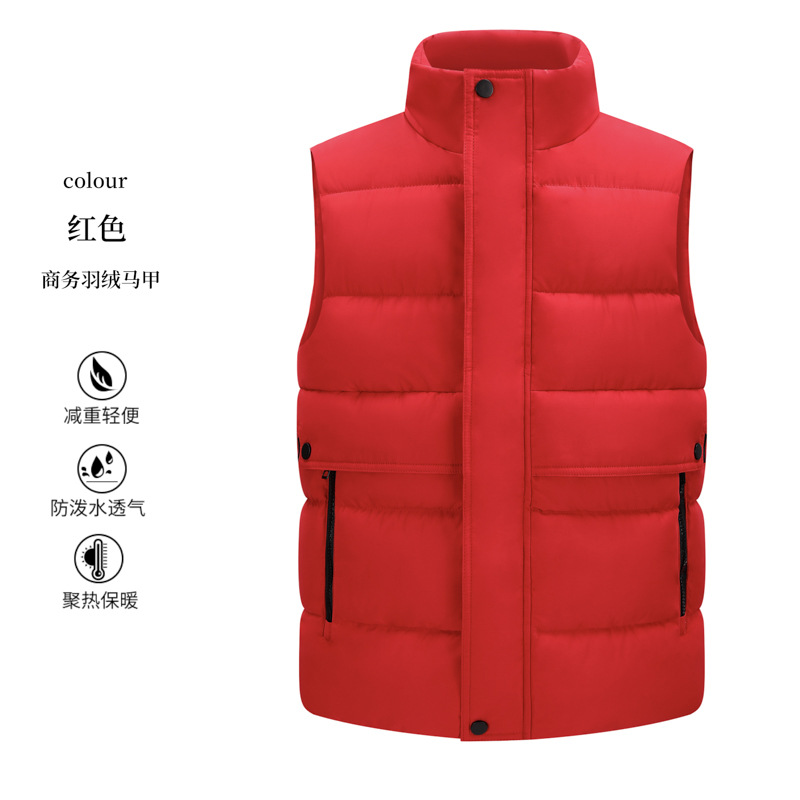 Hombre chaleco cálido caballo clip cross-border sin mangas chaqueta de trabajo ropa de trabajo al aire libre chaleco de invierno personalizado