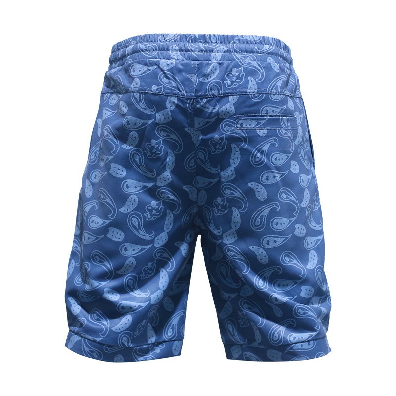 Summer New Casual Cashew Flower Men's Trendy Colored Simplified Shorts_mkmklike.com