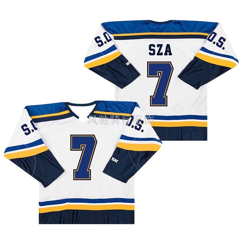 Szasos Jersey Cross-Border Amazon Foreign Trade Snoozejersey Same Style Ice Hockey Uniform Performance Clothing Long-Sleeved Jersey