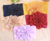 Children's elastic nylon headband, hair accessory, European style, flowered, no hair damage