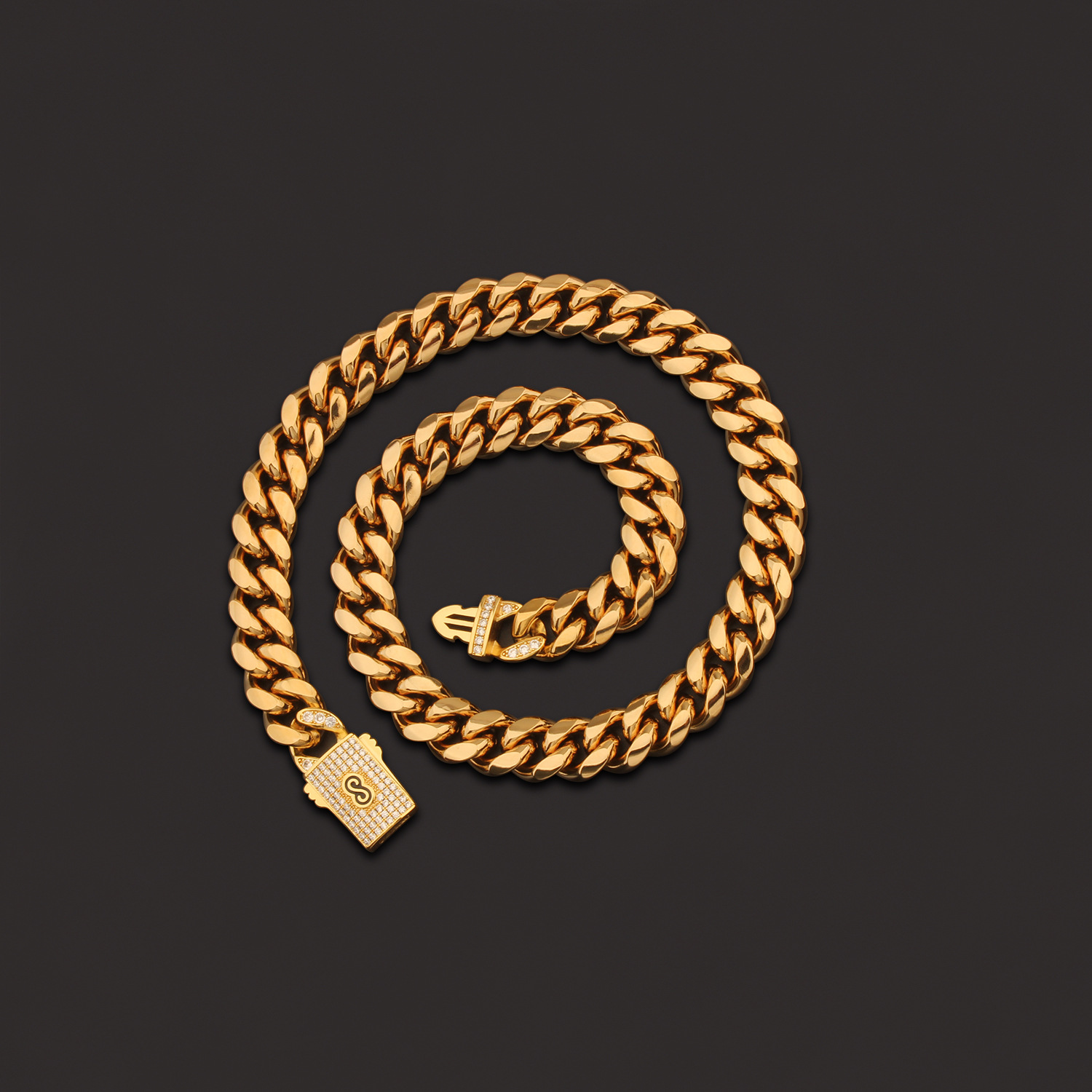 33g Weight Box Clasp Closure Clasp Closure Type Chain Necklace Classification 304 Stainless Steel Chain Material Cuban Link Chain Curb Chain Chain Type 1 Piece Quantity Holiday, Party Occasion 304 Stainless Steel Material Geometric Pattern All Seasons Season Men's Gender Plating Design Hip-Hop, Punk Style Hip-Hop Punk Geometric 304 Stainless Steel Plating Men's Chain Necklace Men Chain Necklaces 13