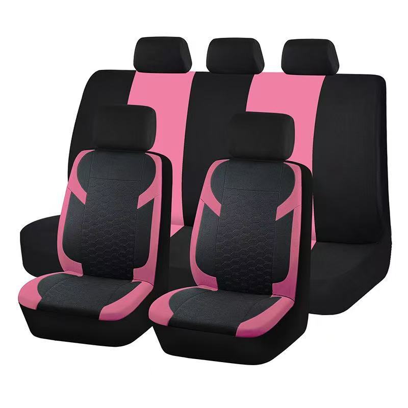 Meike Duo Cross-Border Foreign Trade Export Hexagonal Honeycomb Style Universal Car Seat Cover Southeast Asia, Europe and America Temu