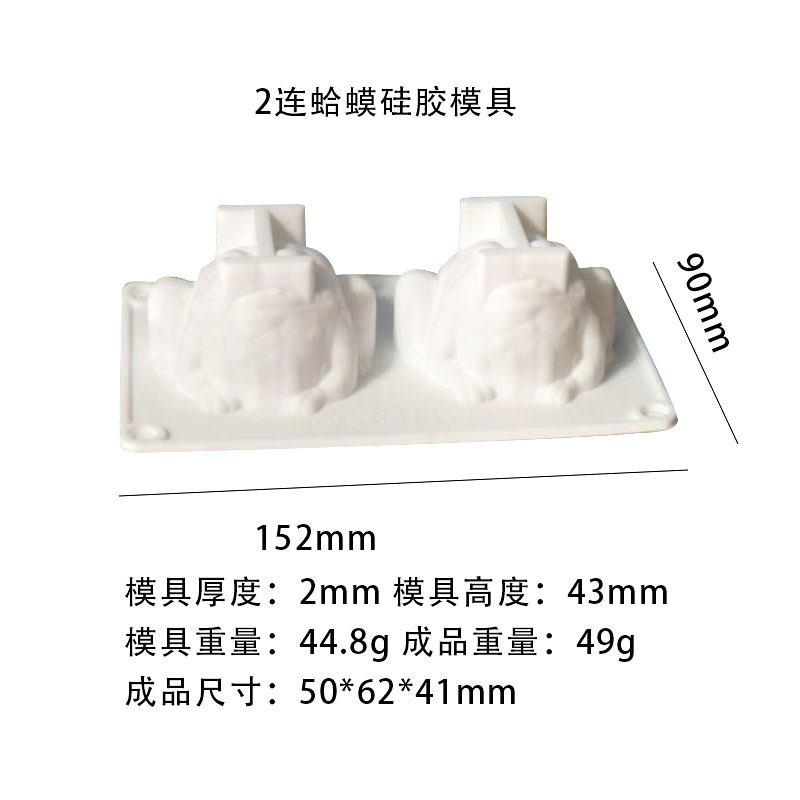 Zhongcheng diy candle mold toad aromatherapy candle silicone mold mirror resin Amazon hot new products
