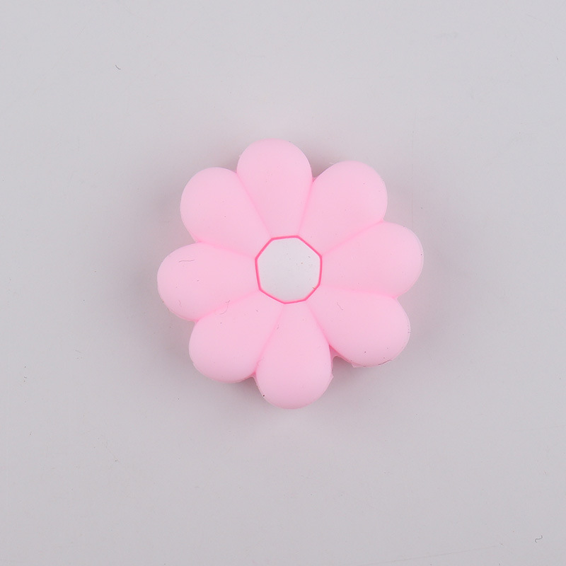 Venta caliente transfronteriza punto de silicona de grado alimenticio nuevo estilo pequeñas cuentas de margarita accesorios de joyería cuentas sueltas al por mayor