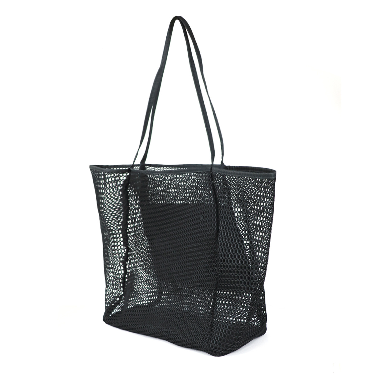 Strandnet, draagtas met één schouder, opbergtas voor was- en zwemkleding voor dames_voghion.com