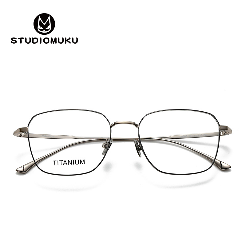 STUDIOMUKU gafas de madera cool marco de gafas de alta belleza cool marco de gafas de titanio puro