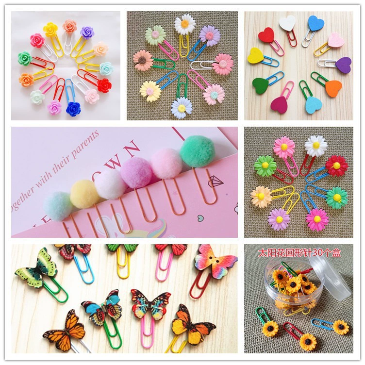 Креативная цветная скрепка для волос