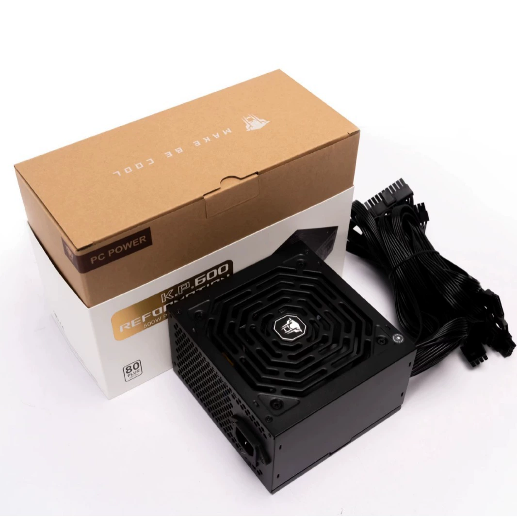 Блок питания Jungle Leopard, бесшумный для ноутбука, 80PLUS, 600W