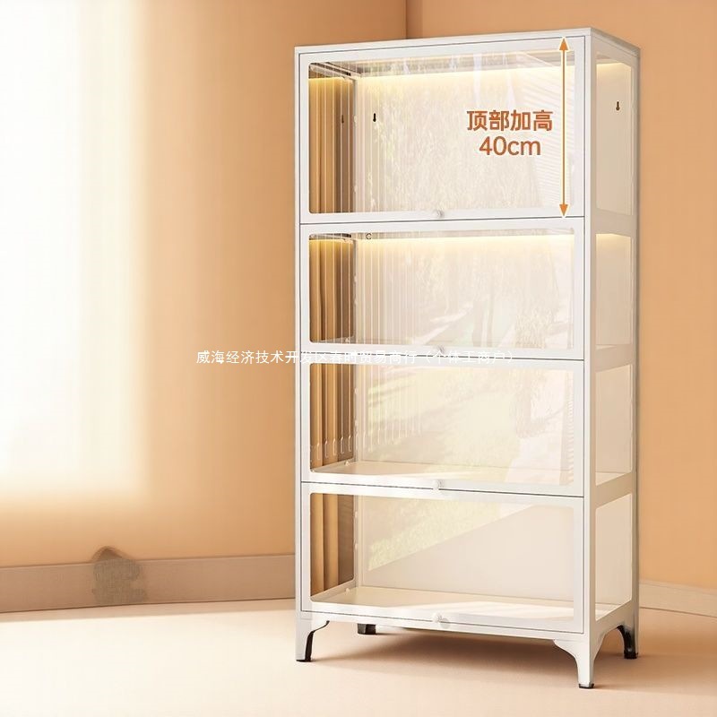 手办展示柜玻璃陈列柜痛柜钢制展示架收纳柜子家用防尘储物柜玻璃