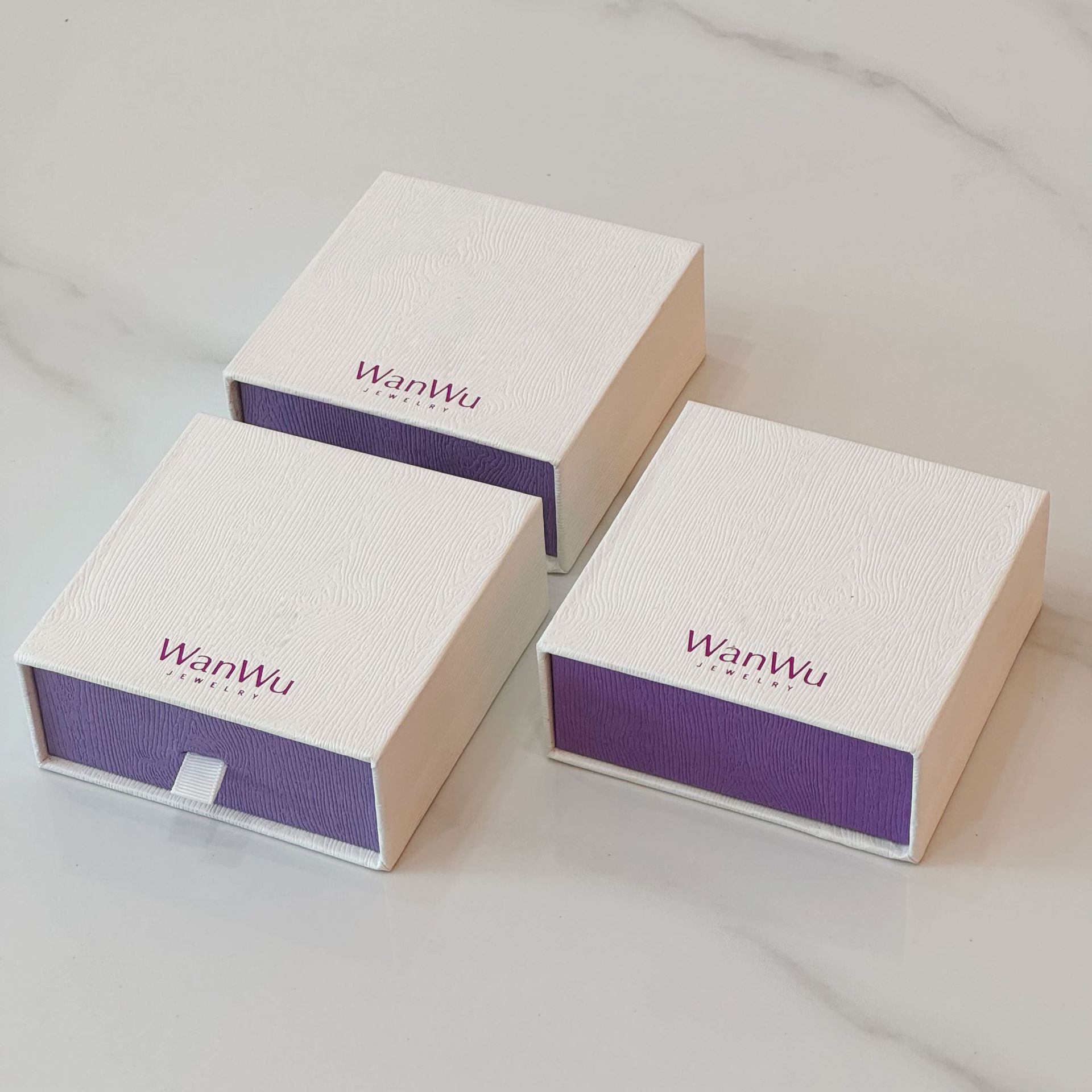 High-end purple storage system, necklace, ring, earrings, jewelry, universal gift box, accessory, (Physicals) 4