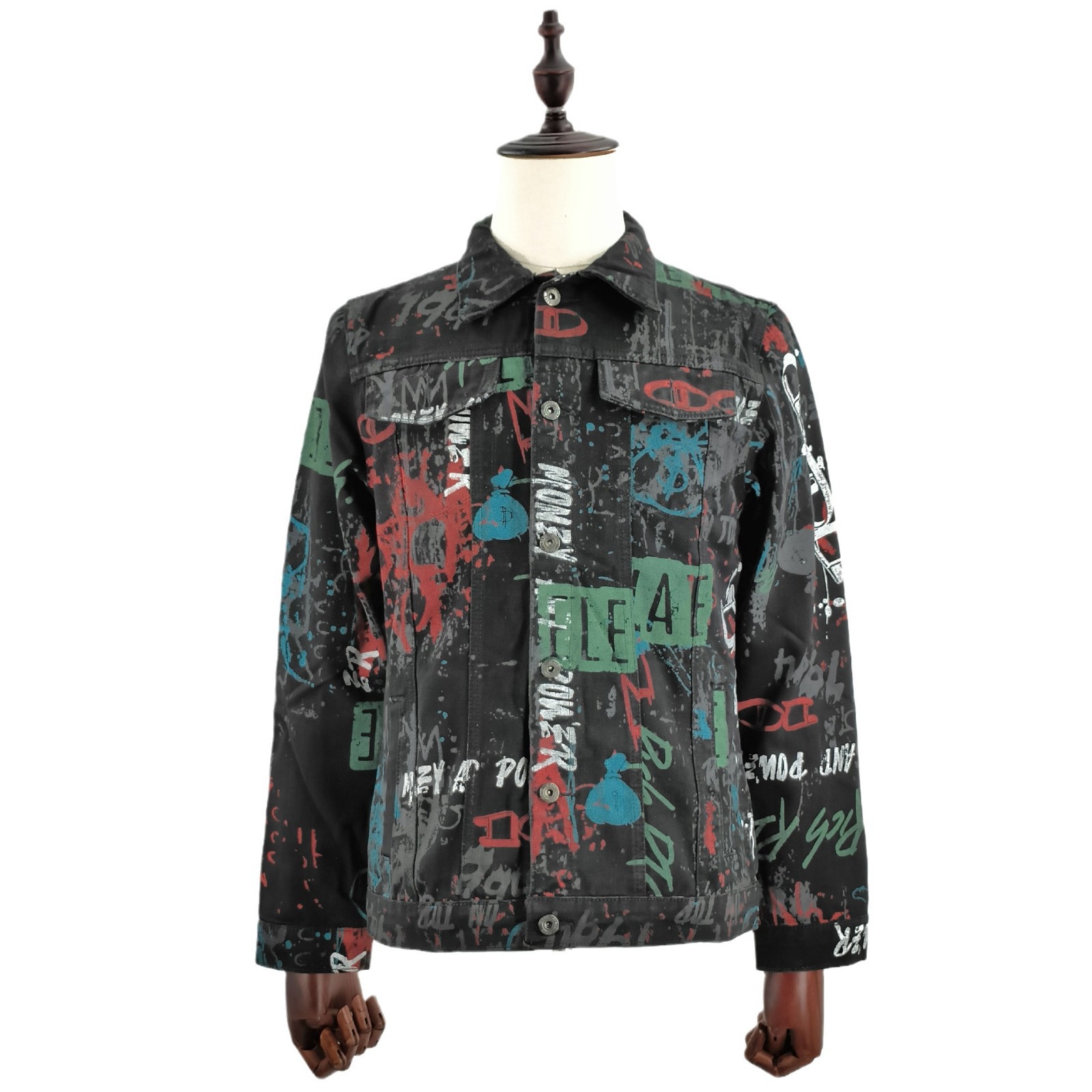 Veste en jean imprimée américaine haut de gamme pour homme de marque de mode printemps et automne 2024 nouvel article 3655_voghion.com