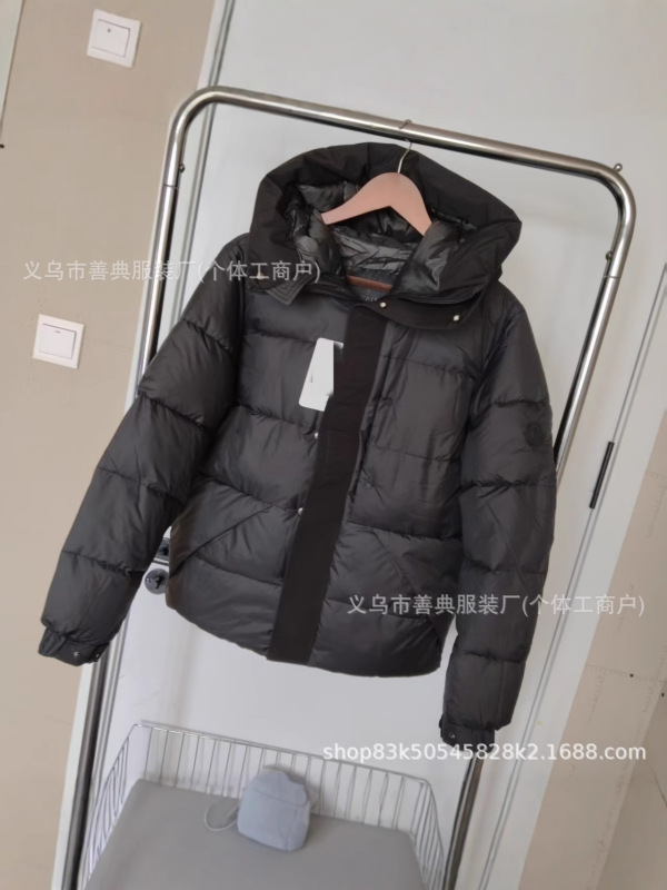 新款高品质羽绒服黑武士蒙家潮牌连帽保暖加厚情男女款冬季面包服|undefined