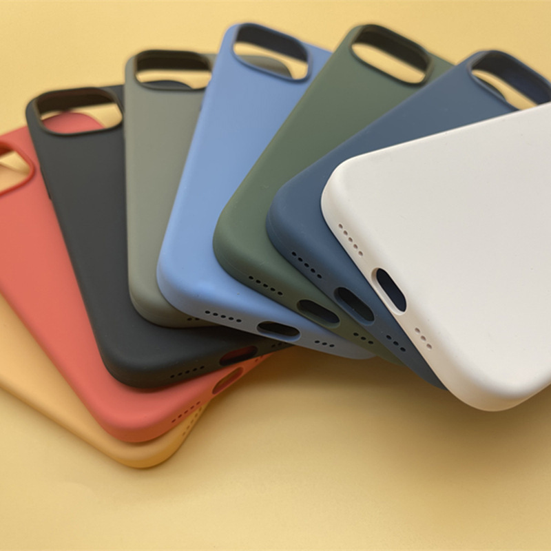 Original caja del teléfono de silicona líquida mismo estilo adecuado para iphone15Promax conjuntos Apple 15 magnética Shell oficial nuevo