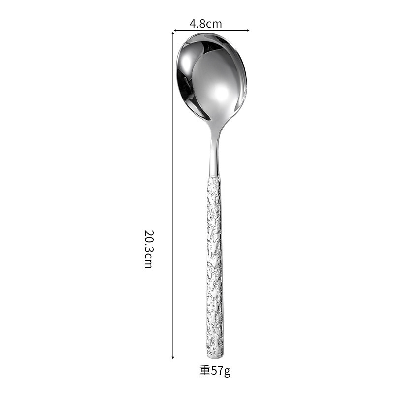 エイン304ステンレス大理石紋洋食ナイフフォークスプーン4主件創意ホテル食器プレゼント重厚ナイフ|undefined