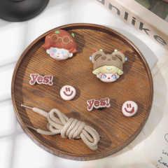 Removable trendy holey shoes accessories cartoon shoe flowers creative cross-border shoe clips new cute and luxurious couple