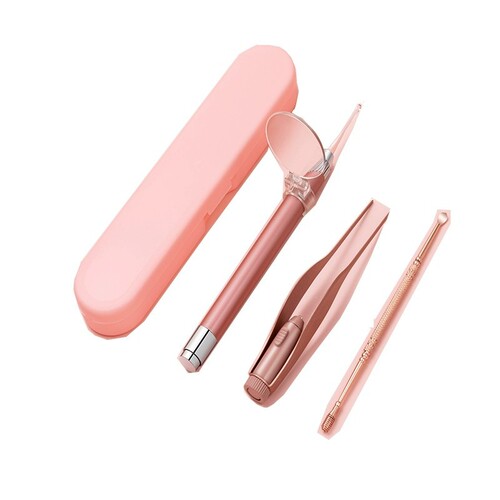 Light-up ear spoon ear cleaning tool with light, ear scooper, ear cleaning device set, visual ear cleaning instrument