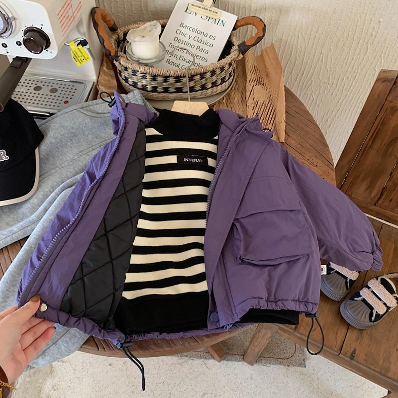 Nuovo stile invernale spesso per ragazzi, giacca di cotone, giacca con cappuccio alla moda per bambini e neonati_voghion.com