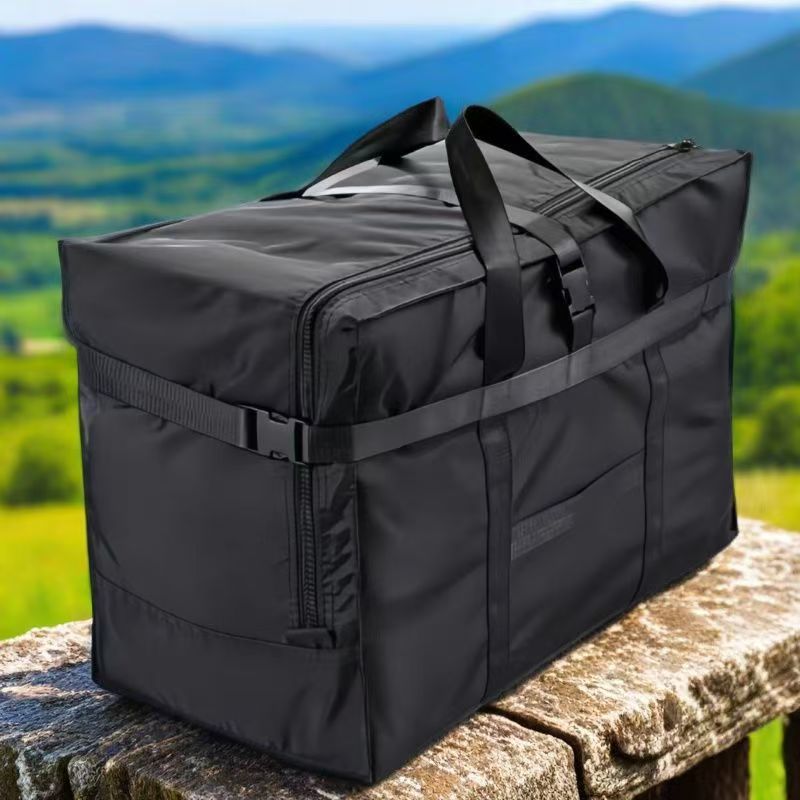 Capacious travel bag, waterproof bag for moving, oxford cloth, for students