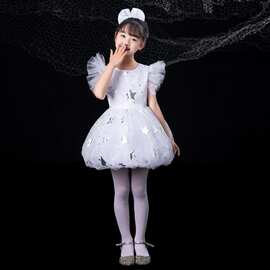 六一数星星的孩子演出服女同蓬蓬纱裙幼儿园公主女童舞蹈表演服装