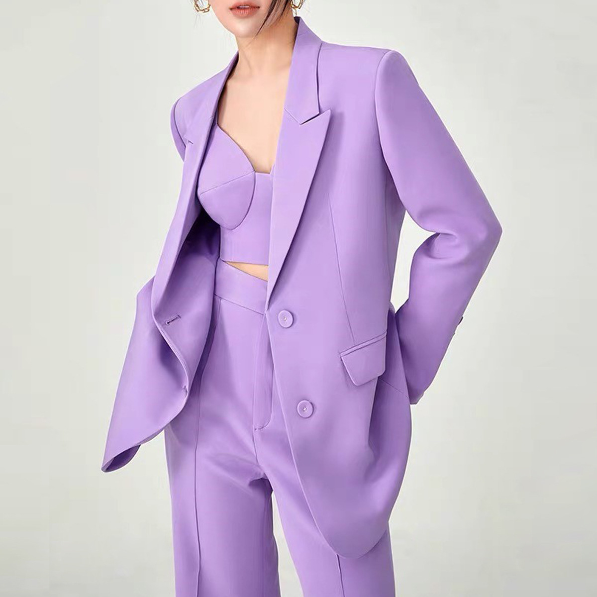 Women's Clothing new high quality casual temperament commuter celebrity fashion professional women's suit three piece suit_voghion.com