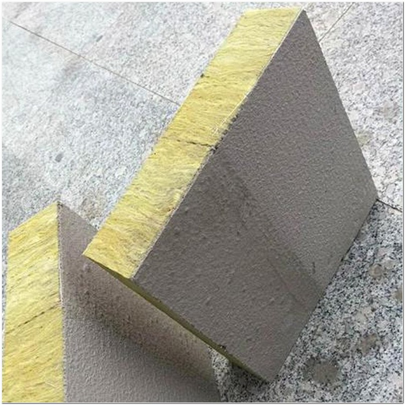 漯河勇士牌石纹色岩棉保温一体板厂家 内外墙保温装饰一体板