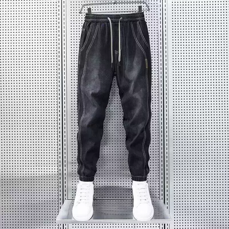 Чао бренд осенние и зимние брюки джинсы мужские свободные прямые трубочки красивый мульти карманы широкие ноги американский тяжелый ретро оснастка