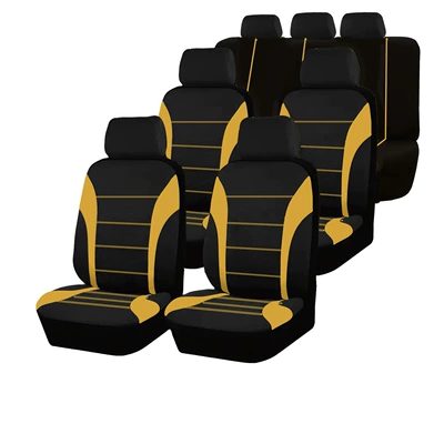five-seat seven-seat car van seat | Universal seat cover - orange-seven-seats-general