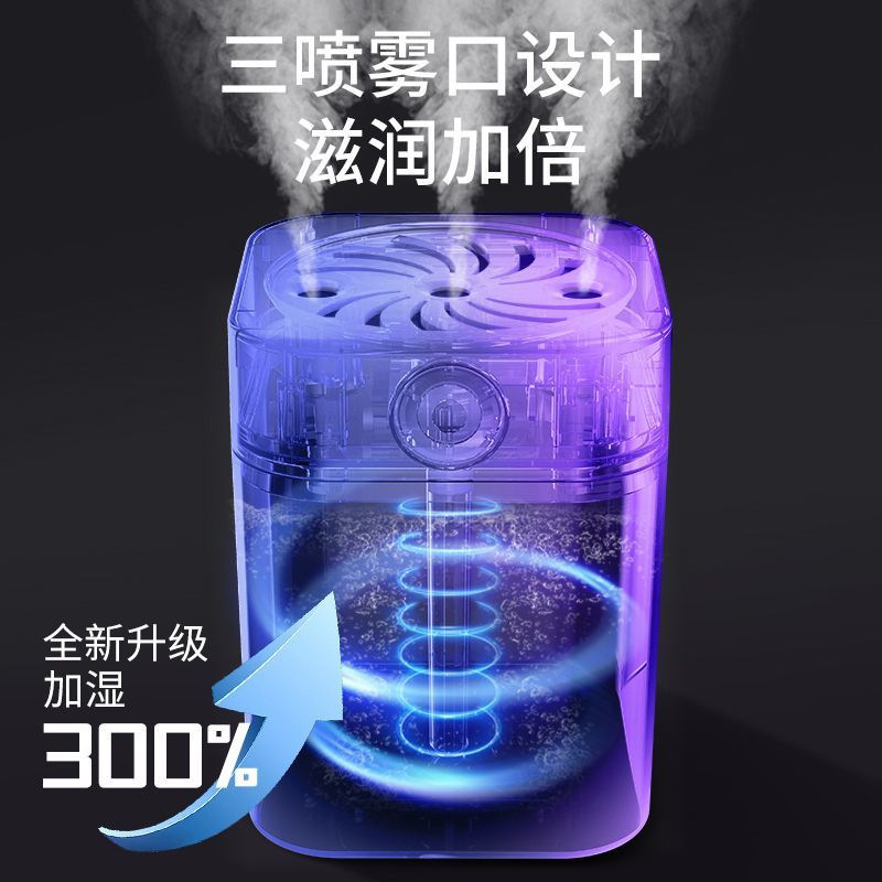 Tres aerosoles humidificador de aire dormitorio hogar oficina escritorio bebé pequeña fuente fábrica al por mayor suministro transfronterizo