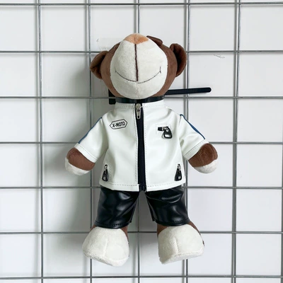 doll helmet bear AGV: Motosiklet dəbilqələri - height-28cm-white-bear