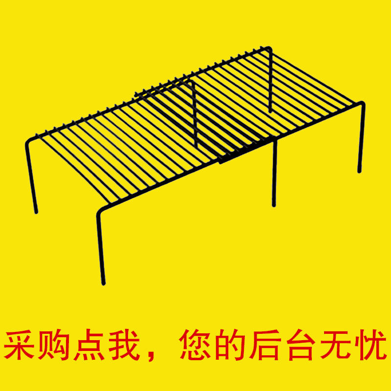 橱柜厨房调味料置物架省空间多功能伸缩组合放锅碗筷收纳架子铁艺