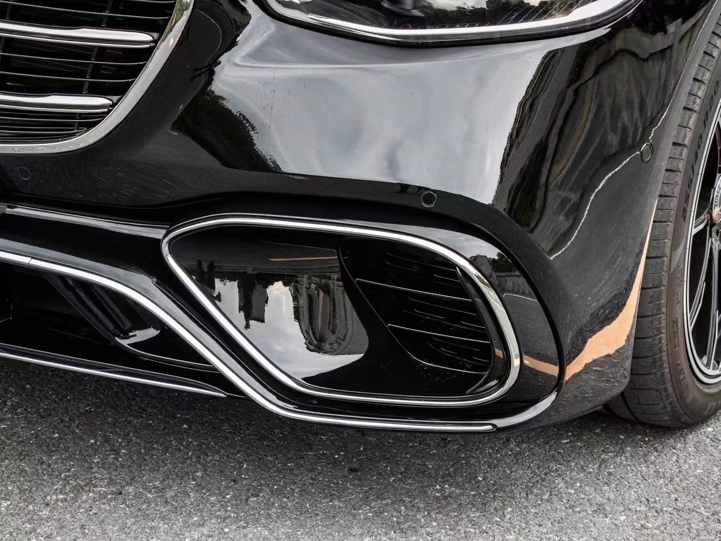 21-25 Models of Mercedes-Benz S-Class W223 S400 Modified with S63 S65Amg S450 Body Kit Maybach Body Kit Side Skirts