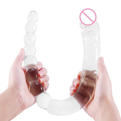 Jiuxi foreign trade grew up double-headed artificial penis self-female comforter anal plug dildo sexy adult sex products
