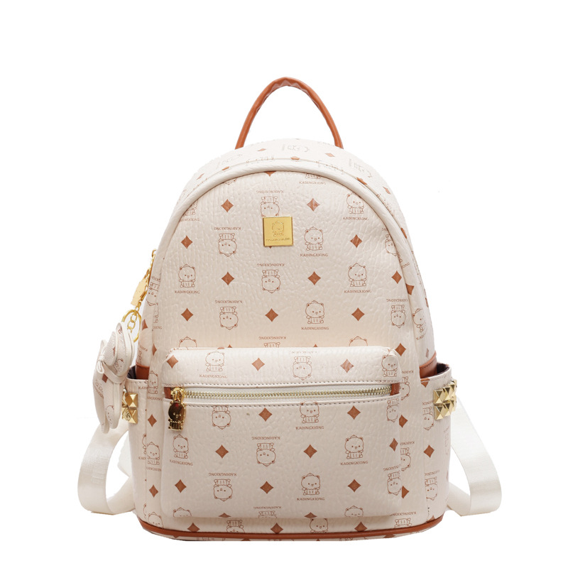 2025 nueva mochila de gran capacidad para mujeres caricaturas lindas osos mochila de mujer impresión de estilo coreano mochila de moda