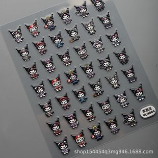 [Factory direct] 5D relief three-dimensional nail stickers cute cartoon animation decorative stickers diy lazy manicure