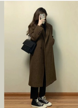 起爆金はやせている大きいサイズの酢酸の中で長いタイプのスーツの襟の風衣の女性の通勤の気質の越境の商品の供給源のメーカーの直接販売を明らかにします。