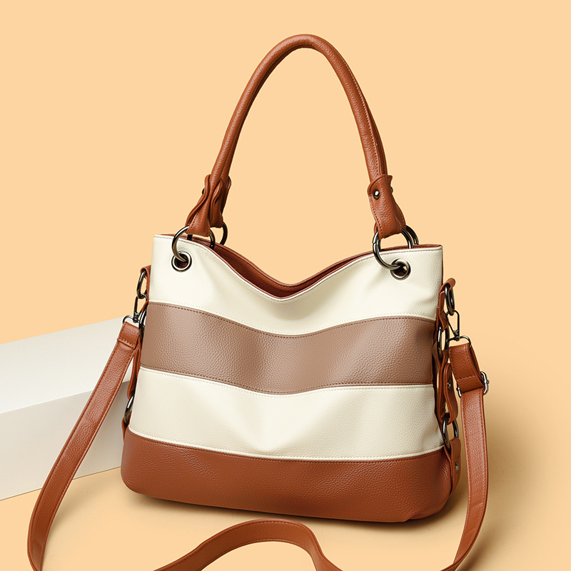Foreign Trade Bag New Tote Bag Women's Large Capacity Design Zebra Pattern Shoulder Bag Commuter High-End Handbag Foreign Trade Bag New Tote Bag Women's Large Capacity Design Zebra Pattern Shoulder Bag Commuter High-End Handbag
