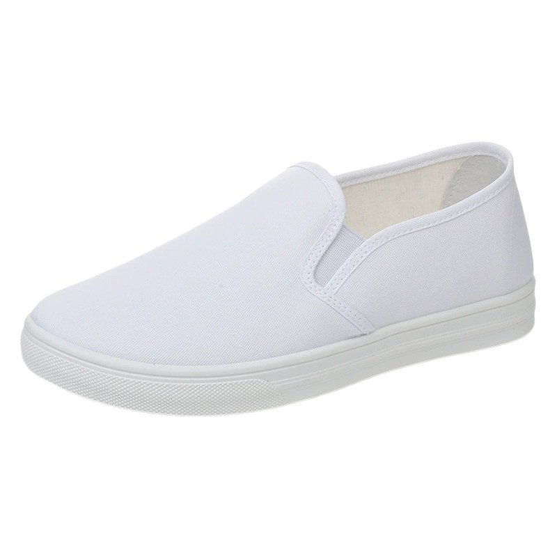 Туфли для медсестер, женские белые нескользящие повседневные туфли на плоской подошве, легкие и удобные красивые туфли, маленькие белые туфли на плоской подошве, старые тканевые туфли в Пекине