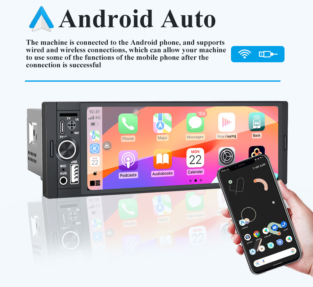 6.36inch General Motors Central Control Display Screen Car Navigation System All-In-One Gps Navigation Wireless Carplay