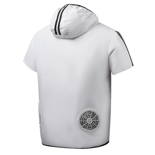 Summer new cooling refrigeration air-conditioning clothing with waterproof and anti-salt spray fan outdoor anti-high temperature welding work clothes for men