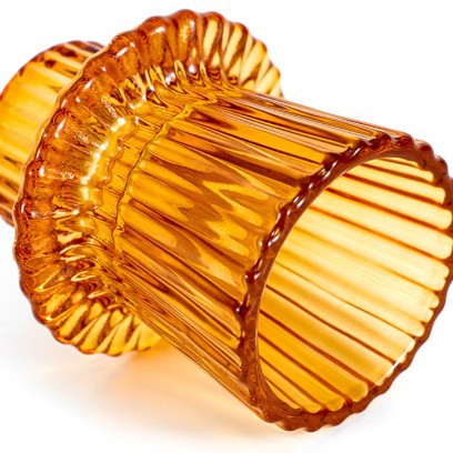 En stock estilo europeo simple patrón vertical candelabro de vidrio mesa de comedor romántica vela titular base creativa decoración del hogar