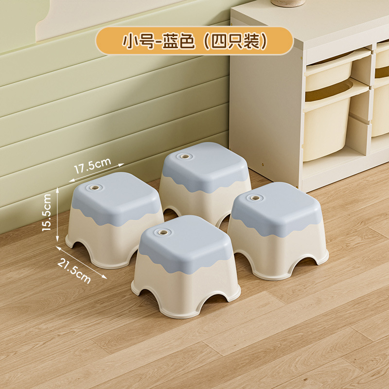 厚みのある子供用小さなスツール、家庭用低スツール、プラスチック製の靴交換用ベンチ、赤ちゃんのかわいくて丈夫で耐久性のある幼稚園の椅子|undefined