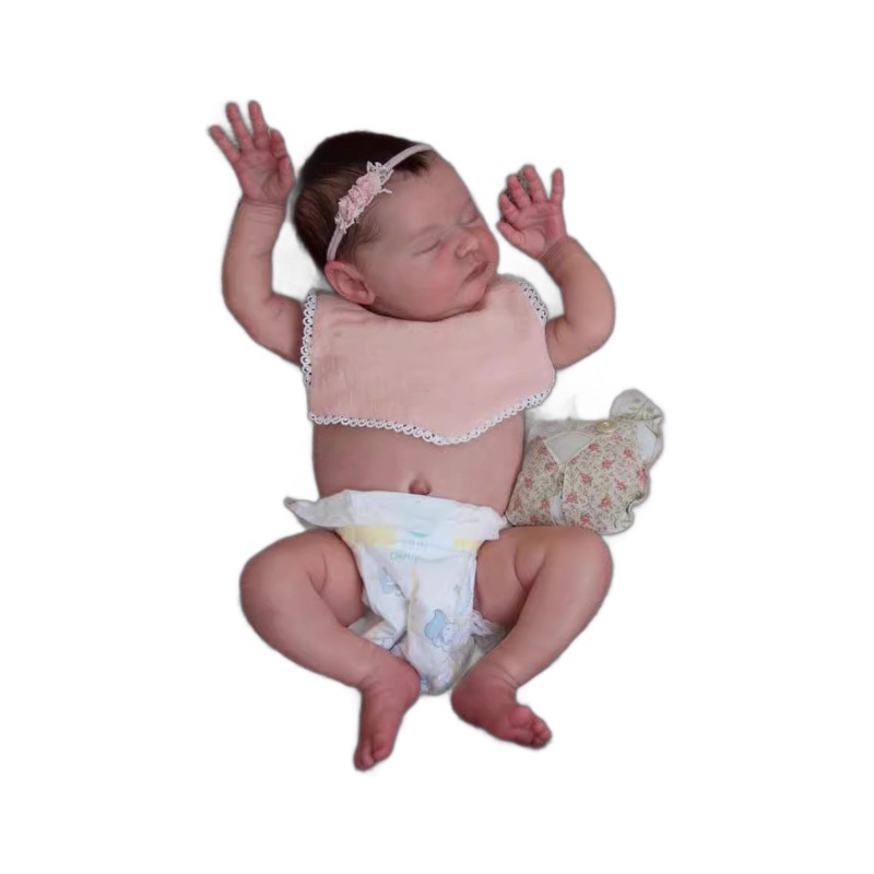 NPK 20 pulgadas muñeca de simulación hecha a mano Laura 3D piel veina filamento de sangre visible suministro de comercio electrónico transfronterizo image 5